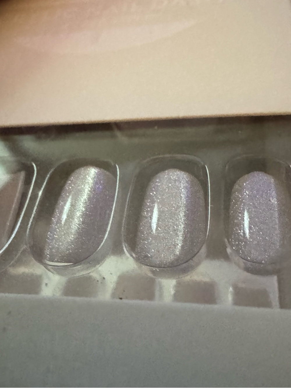 Red Aspen Silver Glitter Acrylic line press on nails NEW Cheerful Corinne